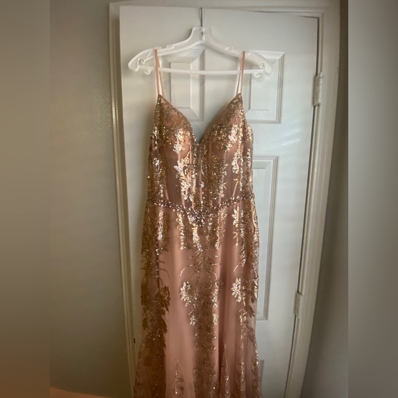 Prom long dress corset dress with sequins - Picture 6 of 7